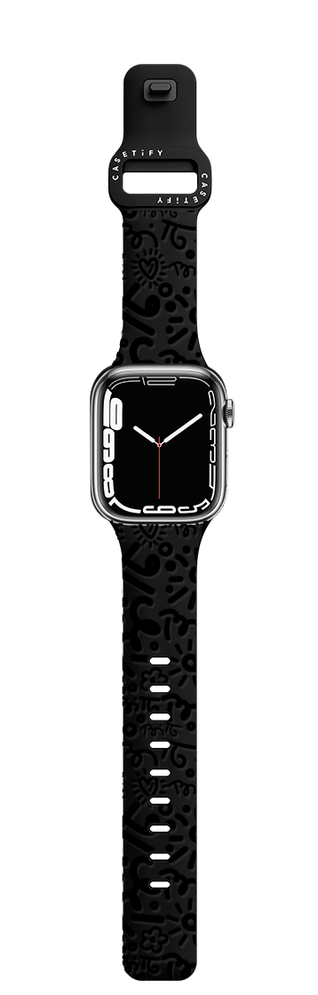 GRAFFITI BY ROMERO BRITTO | Apple Watch Series 7-9 (45mm) / Impact Band / Black | Image 1