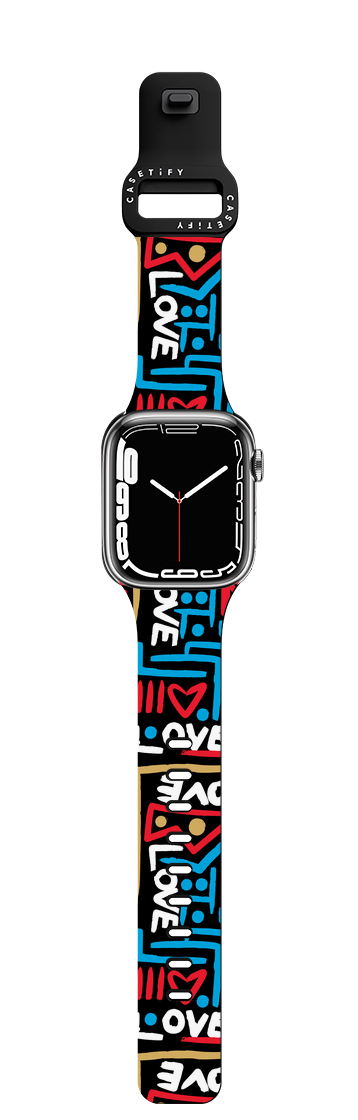 LOVE BY ROMERO BRITTO | Apple Watch Series 7-9 (45mm) / Impact Band / Black | Image 1