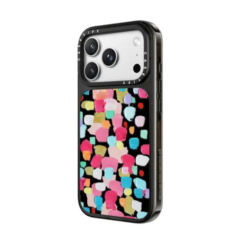 Magenta Confetti | iPhone 18 Pro Max / Impact Case MagSafe Compatible - Glossy / Glossy Black | Image 2
