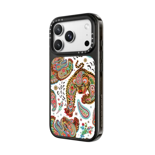 Tiger universe paisley by Phannapast | iPhone 18 Pro Max / Impact Case MagSafe Compatible - Glossy / Glossy Black | Image 2