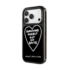 surviving purely out of spite | iPhone 18 Pro Max / Impact Case MagSafe Compatible - Glossy / Glossy Black | Image 2