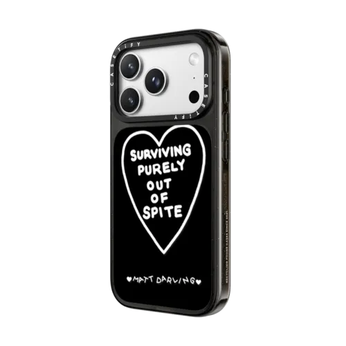 surviving purely out of spite | iPhone 18 Pro Max / Impact Case MagSafe Compatible - Glossy / Glossy Black | Image 2