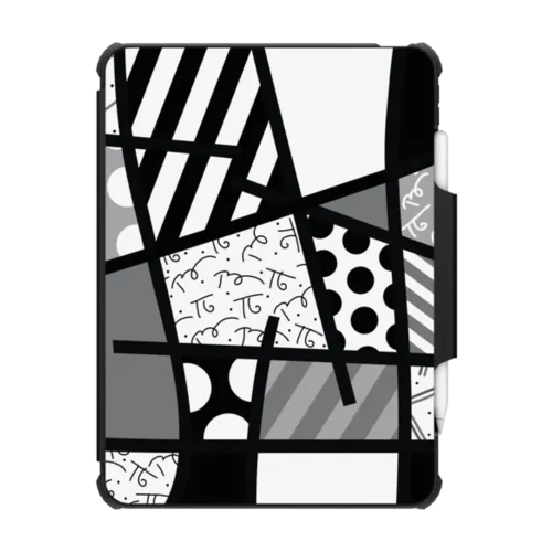 BLACK LANDSCAPE BY ROMERO BRITTO | iPad Pro 11-inch (3rd/4th gen) / iPad Impact Folio Case / Black | Image 1