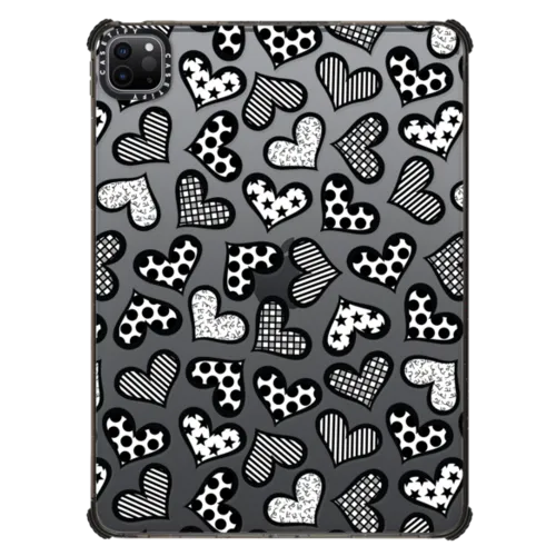 HEARTS BY ROMERO BRITTO | iPad Pro 11-inch (3rd/4th gen) / iPad Impact Case / Black | Image 1