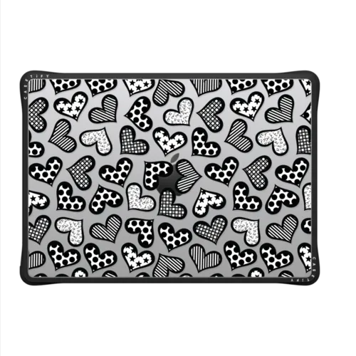 HEARTS BY ROMERO BRITTO | MacBook Pro 14-inch (M1 - M5) / MacBook Impact Case / Black | Image 2