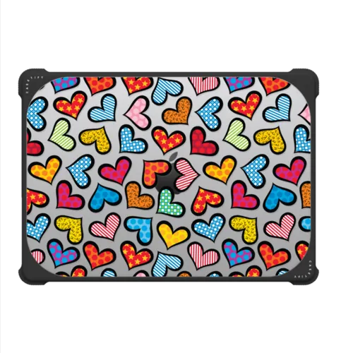 HEARTS BY ROMERO BRITTO | MacBook Pro 14-inch (M1 - M5) / MacBook Bounce Case / Black | Image 2