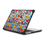 HEARTS BY ROMERO BRITTO | MacBook Pro 14-inch (M1 - M5) / MacBook Bounce Case / Black | Image 1