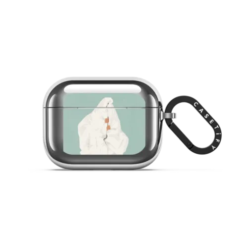 Not Ready For Monday | AirPods Pro 3 / Earbuds Mirror Case / Silver | Image 1
