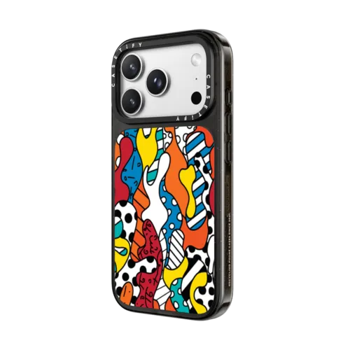 CAMOUFLAGE BY ROMERO BRITTO | iPhone 18 Pro Max / Impact Case MagSafe Compatible - Glossy / Glossy Black | Image 2