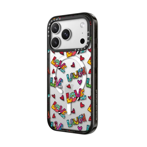 LIVE LOVE LAUGH BY ROMERO BRITTO | iPhone 17 Pro Max / Impact Case MagSafe Compatible / Black | Image 2