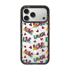 LIVE LOVE LAUGH BY ROMERO BRITTO | iPhone 17 Pro Max / Impact Case MagSafe Compatible / Black | Image 1