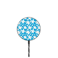 BLUE FLOWERS BY ROMERO BRITTO |   / PowerThru Magnetic Wireless Charger MagSafe Compatible / Black | Image 1