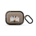 On The Phone | AirPods Pro 2 / Earbuds Bounce Case / Matte Taupe | Image 1