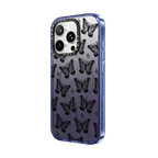 Butterfly Dreams by INKED by Dani | iPhone 16 Pro Max / Impact Case MagSafe Compatible / Glitter Indigo | Image 2
