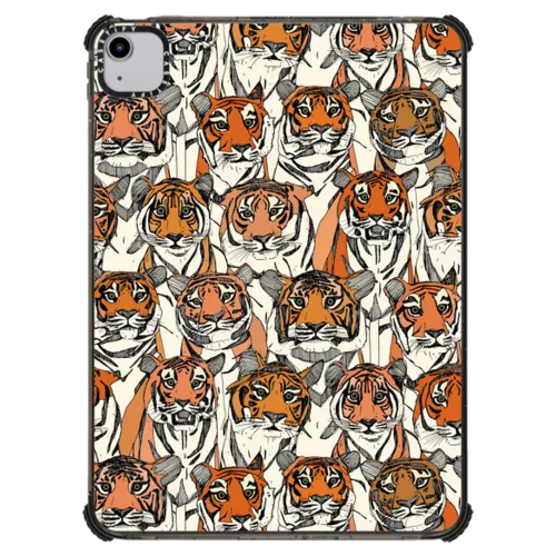just tigers col iPad | iPad Air (4th/5th gen) / iPad Impact Case / Black | Image 1