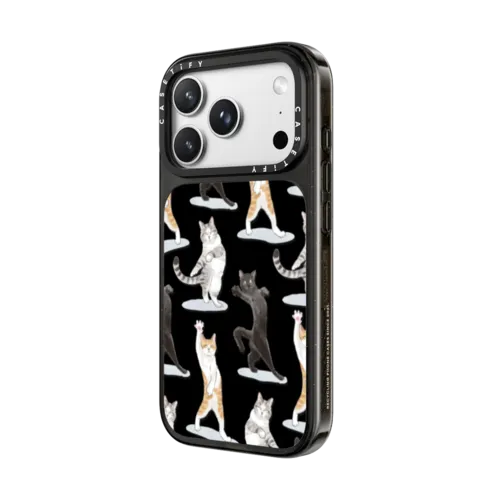 PARTY CATS | iPhone 18 Pro / Impact Case MagSafe Compatible - Glossy / Glossy Black | Image 2