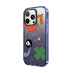 Lucky By Poppy Almond | iPhone 16 Pro Max / Impact Case MagSafe Compatible / Glitter Indigo | Image 2