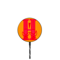 H MAGNETIC WIRELESS CHARGER BY AF ILLUSTRATIONS |   / PowerThru Magnetic Wireless Charger MagSafe Compatible / Black | Image 1