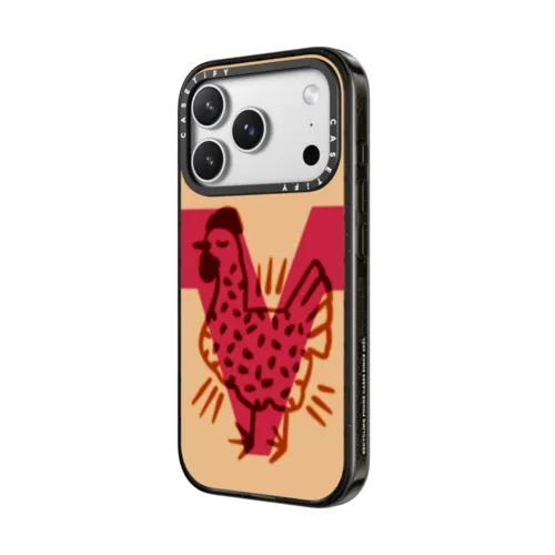 V BY AF ILLUSTRATIONS | iPhone 17 Pro Max / Impact Case MagSafe Compatible / Black | Image 2