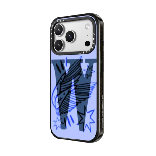 W BY AF ILLUSTRATIONS | iPhone 17 Pro Max / Impact Case MagSafe Compatible / Black | Image 2