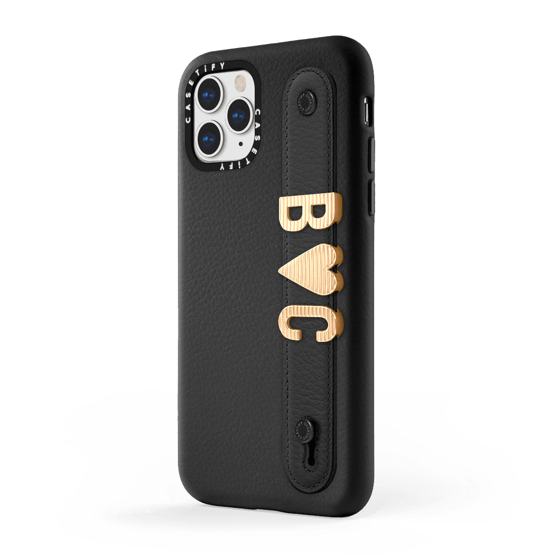 Custom Charm Strap Leather iPhone Case