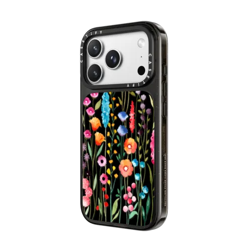 Jardin De Fleurs 2 phone case | iPhone 18 Pro Max / Impact Case MagSafe Compatible - Glossy / Glossy Black | Image 2