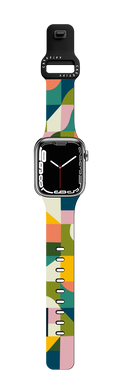Mod with Blue by Oh So Graceful | Apple Watch Series 7-9 (45mm) / Impact Band / Black | Image 1