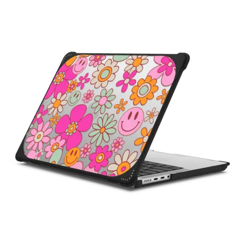 Groovy Clear | MacBook Pro 14-inch (M1 - M5) / MacBook Bounce Case / Black | Image 1