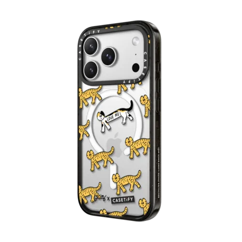 Cats by Grim B | iPhone 17 Pro Max / Impact Case MagSafe Compatible / Black | Image 2