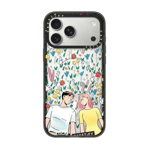 Flowery day by Grim B | iPhone 17 Pro Max / Impact Case MagSafe Compatible / Black | Image 1