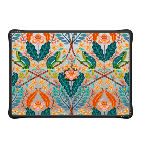 Chameleons (Orange) by Catherine Marion | MacBook Pro 14-inch (M1 - M5) / MacBook Impact Case / Black | Image 2
