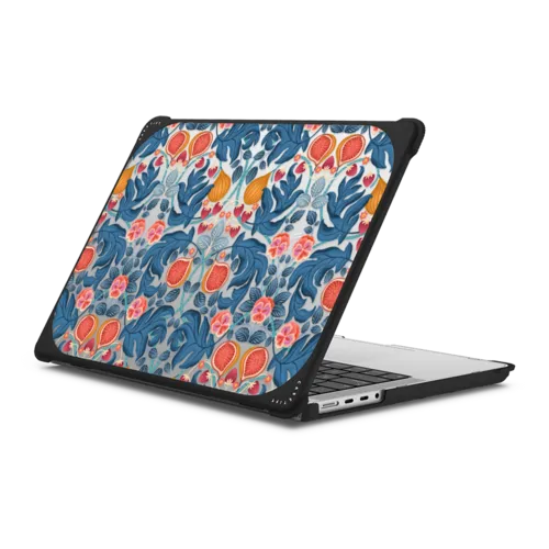 Fruits (Blue) by Catherine Marion | MacBook Pro 14-inch (M1 - M5) / MacBook Bounce Case / Black | Image 1