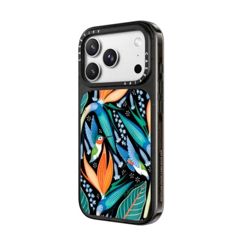 Hummingbirds by Catherine Marion | iPhone 18 Pro Max / Impact Case MagSafe Compatible - Glossy / Glossy Black | Image 2