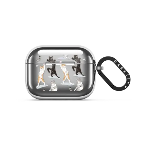 party cats AirPods Case | AirPods Pro 3 / Earbuds Mirror Case / Silver | Image 1