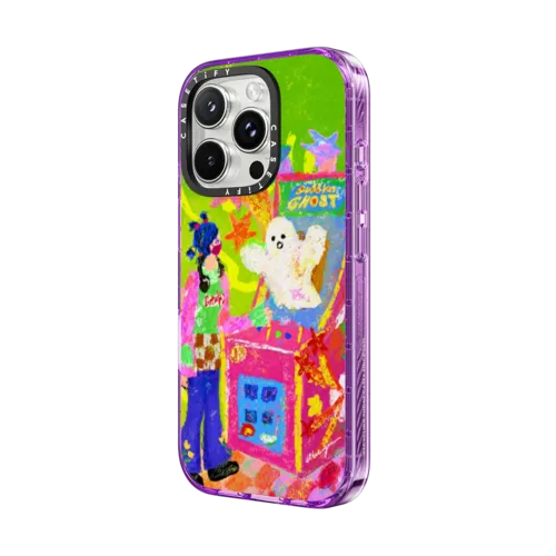 Bubble Ghost vs Bubble Girl by Albee Yau | iPhone 16 Pro Max / Impact Case MagSafe Compatible / Purple | Image 2