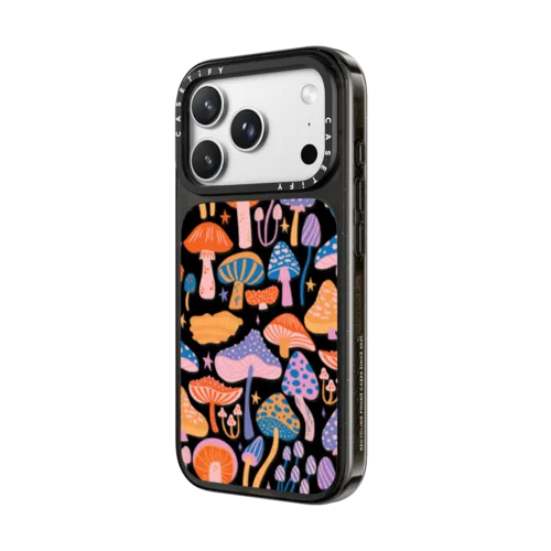 Magic Mushrooms | iPhone 18 Pro Max / Impact Case MagSafe Compatible - Glossy / Glossy Black | Image 2