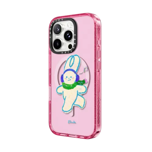 Shuku : Small Steps Everyday by Albee Yau | iPhone 16 Pro Max / Impact Case MagSafe Compatible / Pink Fizz | Image 2