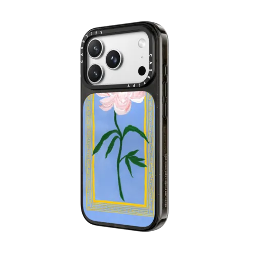 Garden Peony | iPhone 18 Pro Max / Impact Case MagSafe Compatible - Glossy / Glossy Black | Image 2