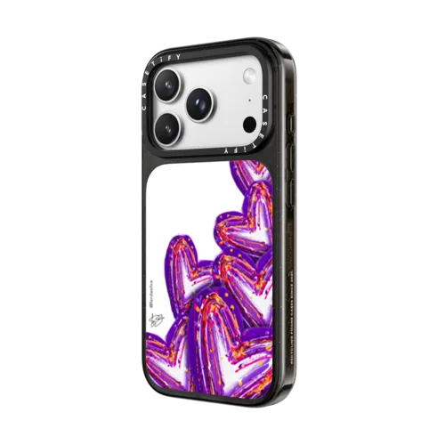Corazon de Fer Multi-Purple | iPhone 18 Pro Max / Impact Case MagSafe Compatible - Glossy / Glossy Black | Image 2