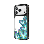 Corazon de Fer Multi-Teal | iPhone 18 Pro Max / Impact Case MagSafe Compatible - Glossy / Glossy Black | Image 2