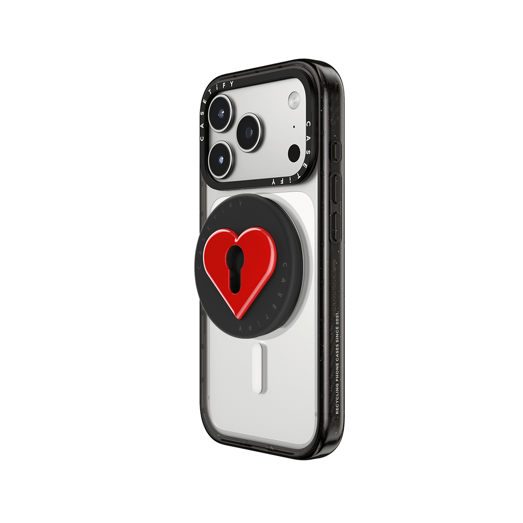 Snappy Love Lock Grip Stand - Red Heart
