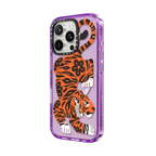 Fierce Tiger | iPhone 16 Pro Max / Impact Case MagSafe Compatible / Purple | Image 2