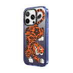 Fierce Tiger | iPhone 16 Pro / Impact Case MagSafe Compatible / Glitter Indigo | Image 2