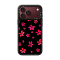 Pink & Red Summer Flowers | iPhone 18 Pro Max / Impact Case MagSafe Compatible - Glossy / Glossy Black | Image 1