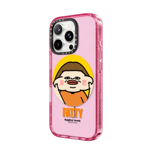 Fatty Fat Face | iPhone 16 Pro Max / Impact Case MagSafe Compatible / Pink Fizz | Image 2