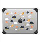 Cosmic friends by ellievsbear | MacBook Pro 14-inch (M1 - M5) / MacBook Bounce Case / Black | Image 2