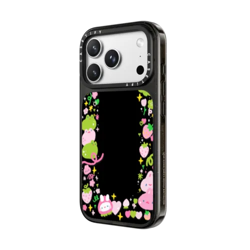 bun & frog by tabetaaii | iPhone 18 Pro Max / Impact Case MagSafe Compatible - Glossy / Glossy Black | Image 2