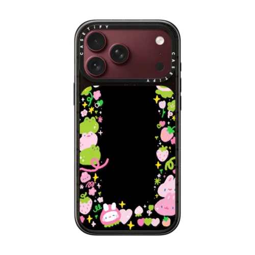 bun & frog by tabetaaii | iPhone 18 Pro Max / Impact Case MagSafe Compatible - Glossy / Glossy Black | Image 1