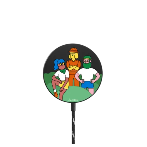 Hiking Magnetic Wireless Charger |   / PowerThru Magnetic Wireless Charger MagSafe Compatible / Black | Image 1