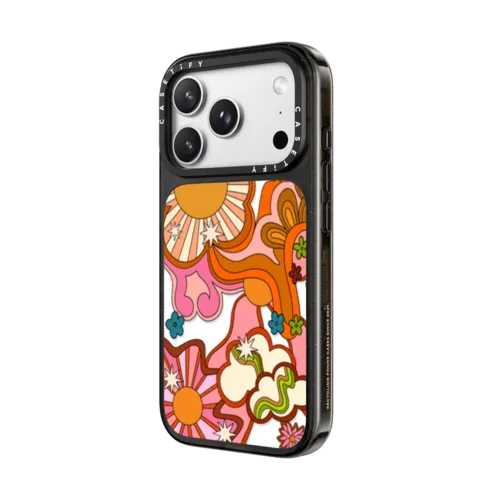 Seventies Psychedelic by Illustrated by Charlie | iPhone 18 Pro Max / Impact Case MagSafe Compatible - Glossy / Glossy Black | Image 2
